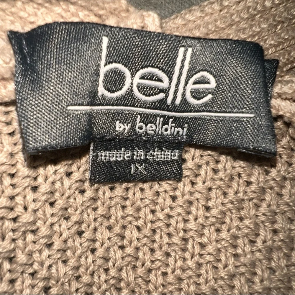 Belle Belldini Plus Size Ombré Open Front 
Cardigan  Sweater - Picture 6 of 9